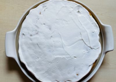 Rhabarberkuchen mit Baiserhaube